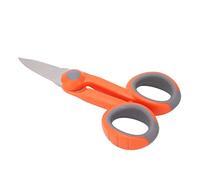 Electrician Scissors, Fiber Cleaver Scissors with Incisive Stainless Steel Blade ABS Ergonomic Handle Cable Scissors for Telecom Maintenance, Wiring Construction
