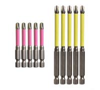 Electrician Screwdriver Bit Set 10pcs for Circuit Breakers | 110mm extra long, purple color code, cross head profile, damage free driving, high hardness