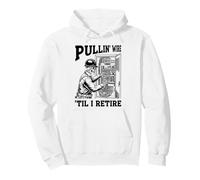 Electrician Skeleton Wire Pulling lineman electric worker Pullover Hoodie