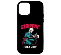 Electrician Strippin for A Livin Retro Skeleton Vintage Case for iPhone 12 mini