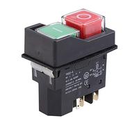 Electrician Switch KLD-28 KLD-28A Electromagnetic Start Button Machine Tool Accessories IP55 Waterproof 16A Push Button Switch Automatic Electrical Safety Switches Lamp Bulb Light Pull Toggle