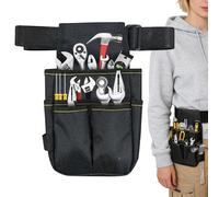Electrician Tool Pouch - Adjustable Construction Organizer Pouch,Waist Tool Holster - for Construction Handyman Contractor Mechanic Plumber Dad