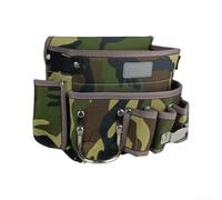 Electrician Tool Pouch Heavy Duty Oxford Waist Belt with Hammer Loop Tape Pocket Multi Compartment Storage Organiser for Tradesman Pro Maintenance Work