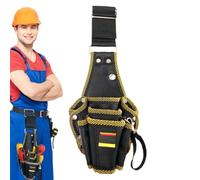 Electrician Tool Pouch, Oxford Cloth Utility Belt Holster, 13.46x5.12 Inches, Small Waist Bag with Multiple Pockets, Ideal for Carpenter, Construction, Technician Use