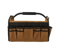 Electrician Tool Tote Bag with Waterproof Bottom, 21 Pockets Organizer for Tools, Heavy Duty 900D Polyester, Comfort Grip Handle & Adjustable Shou