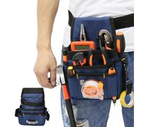 Electrician Tool Waist Organizer Canvas Heavy Duty Organizer | Tool Bag Heavy Duty Tool Belt Organizer Pouch for Electricians Carpenters Craftsmen