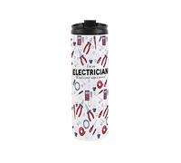 Electrician Travel Mug - Novelty Trades Gift Reusable Stainless Steel Vacuum-Sealed Double-Walled Hot/Cold Drinks Travel Flask 500ml (16 fl oz)