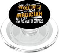Electrician Vintage I'm A Electrician Not A Magician But I PopSockets PopGrip for MagSafe