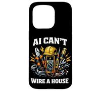Electrician Vs. AI Electrical Engineer Cannot Replace Humor Case for iPhone 15 Pro