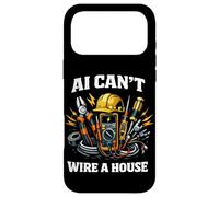 Electrician Vs. AI Electrical Engineer Cannot Replace Humor Case for iPhone 17 Pro Max