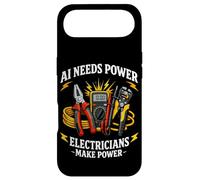 Electrician Vs. AI Electrical Engineer Cannot Replace Humor Case for iPhone Air