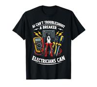 Electrician Vs. AI Electrical Engineer Cannot Replace Humor T-Shirt