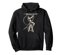 Electrician Wire Pull Action Sparky Graphic Pullover Hoodie