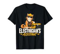 Electrician's Assistant Cat Wire Coil Toolbox Hard Hat T-Shirt