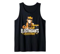 Electrician's Assistant Cat Wire Coil Toolbox Hard Hat Tank Top