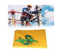 Electrician's Insulating Blanket, Portable Insulated Blanket/Mat Commercial Fireproof Welding Blankets with Two Insulating Clips(0.4kv/10kv,800x1000mm)(10kv,40x50cm(15.7x19.7in))