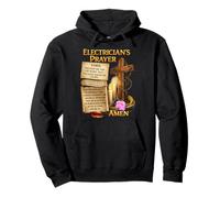 Electrician's Prayer Electrical Worker Christian Religious Pullover Hoodie
