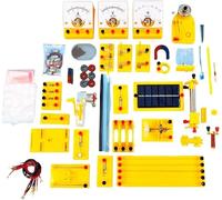 Electricity Experiment Box Set Single-Pole Double-Throw Switch Electromagnetic Electric Bell Ampere Experimental Device Multifunctional Base Five Row Resistance Law