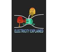 Electricity explained: Daily Planner | Calendar Diary Book | Weekly Planer |electricity, cute meme, cute cartoon, volt, amp, ohm| Doted - Gift Idea for meme lover, 120 Pages Size 6x9" (Din. A5)