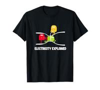 Electricity Explained Volt Ohm Amp Funny Electrician T-Shirt