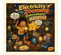 Electricity Is Zooming Everywhere!: A Funny Science Adventure with Taro and Nova (Zaps, Buzzes, Bright Ideas, and One Very Nervous Toaster - for ... (Taro and Nova's Funny Science Adventures)