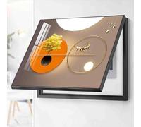 Electricity Meter Box Decorative Painting Hidden Lift The Lid Type Horizontal Hatchback Paintings Suitable Fuse Box Cover for Living Room(C,60 * 50)