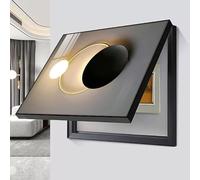Electricity Meter Box Decorative Painting Hidden Lift The Lid Type Horizontal Hatchback Paintings Suitable Fuse Box Cover for Living Room(F,60 * 50)