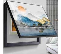 Electricity Meter Box Decorative Painting Hidden Lift The Lid Type Horizontal Hatchback Paintings Suitable Fuse Box Cover for Living Room(K,60 * 50)