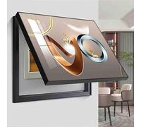 Electricity Meter Box Decorative Painting Hidden Lift The Lid Type Horizontal Hatchback Paintings Suitable Fuse Box Cover for Living Room(B,50 * 40)