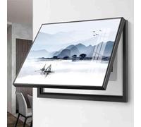 Electricity Meter Box Decorative Painting Hidden Lift The Lid Type Horizontal Hatchback Paintings Suitable Fuse Box Cover for Living Room(A,40 * 30)
