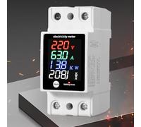 Electricity Meter For Voltage Current Power Monitoring, Energy Meter Single Phase Digital Power Consumption For Home Hotel Rental And Office