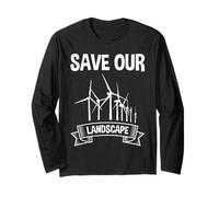 Electricity SAVE OUR LANDSCAPE FUNNY Anti Green Long Sleeve T-Shirt