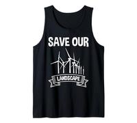 Electricity SAVE OUR LANDSCAPE FUNNY Anti Green Tank Top