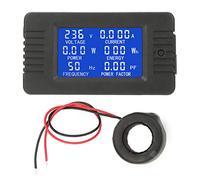 Electricity Usage Monitor, Home Digital Multimeter Tester Electricity Power Consumption Meter Energy Monitor LCD Battery Ammeter Frequency Meter Watt kwh Analyzer