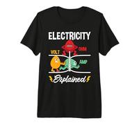 Electricity Volt Ohm Amp Lineman Wireman Electronics Repair Premium T-Shirt