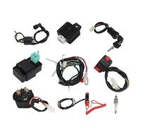 Electrics Wiring Harness Loom Kit Complete CDI Ignition Coil Wiring Harness Assembly High Performance Electric Start Engine Wiring Harness for 50cc 70cc 90cc 110cc 125cc ATV QUAD
