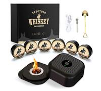 ElectricWhiskey Smoker Kit with 6 Wood Chips, Rechargeable Cocktail Smoker Infuser Kit, Old Fashioned Drink Smoke-r Kit, Birthday Bourbon Gifts for Men, Dad, Husband, Boyfriends