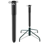 ElectricWise 14.8" Christmas Tree Height Extender with 3 Fixing Screws, Fits 0.5-1.25 Inch Tree Poles, Make Christmas Tree Taller for 4.5 Ft to 7.5Ft Artificial Trees, Seasonal Indoor Decor(Black)