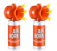 ElectricWise 2 Pack Air Horn 1.4oz, 122dB Loud Air Horns for Safety, Heard Up to 1/2 Mile Away, Small Boat Marine Horn Can, Meet US Coast Guard, Emergency Use for Marine Boating