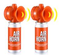 ElectricWise 2 Pack Air Horn 1.4oz, 122dB Loud Air Horns for Safety, Heard Up to 1/2 Mile Away, Small Boat Marine Horn Can, Meet US Coast Guard, Emergency Use for Marine Boating