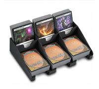 ElectricWise 3 Pcs Draw and Discard Card Game Holder for Standard Sized Cards and Sleeves, 3D Printed Card Dispenser Deck Organizer, Non Slip Design on the Bottom, Compatible with TCG for Game Night