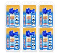 ElectricWise 6 Pack Air Horn, 122dB Very Loud Air Horns Can, Heard Up to 1/2 Mile Away, 1.4OZ Small Boat Air Horns for Safety, Meet US Coast Guard Ideal for Boating, Camping, Hiking, Sporting Events