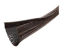Electriduct 1.5" Chewing Resistant Side Entry Mesh Sleeving Self Closing Hook and Loop Repulsive Hose Expandable Wire Cable Protection Flexible Wrap Around Sleeve - 10 Feet