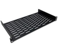Electriduct 1U Server Rack Shelf - Universal 19" Vented Rack Mount Cantilever Tray Network Equipment Cabinet Audio System Enclosure - 16" Deep