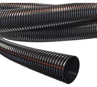 Electriduct 2" UV Rated Flame Retardant Wire Loom Black Nylon Split Tubing Cable Hose - 10 Feet
