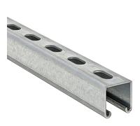 Electriduct Metal Strut Channel Slotted 12-Gauge Galvanized Steel C-Profile Framing 1-5/8 x 1-5/8" 2 Feet (2 Pack / 4 Feet)
