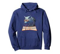 Electrified Wolf Chaos Animal Rage Energy Storm Pullover Hoodie
