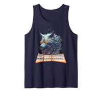 Electrified Wolf Chaos Animal Rage Energy Storm Tank Top