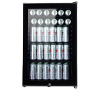 ElectriQ 115L Freestanding Drinks Fridge | LED Interior Light | Reversible and Lockable Door | Adjustable Storage Shelves | Compact Beverage Cooler for Home Kitchens, Bars and Entertainment Spaces