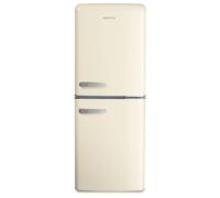 electriQ 153 Litre 60/40 Retro Freestanding Fridge Freezer - Cream